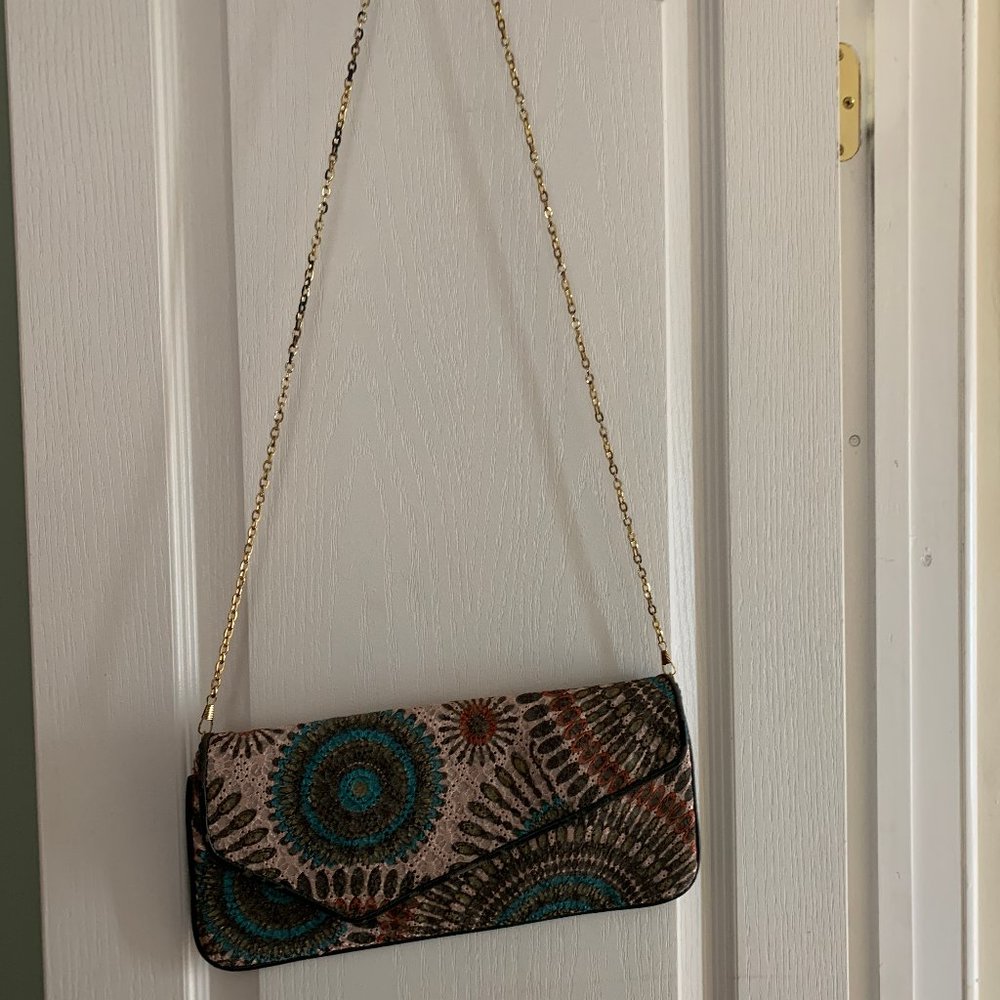 Urban Expressions Cross-body/Clutch Hand Stitched Handbag